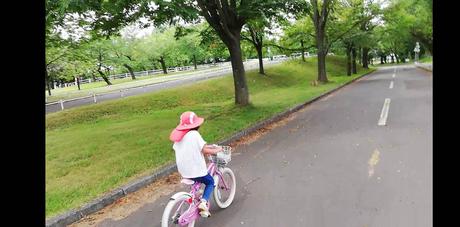 娘ちゃんと自転車☆