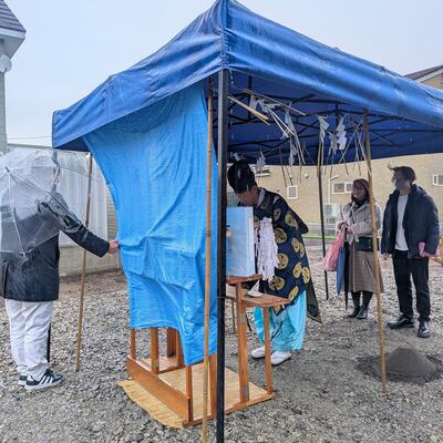 江別　ご新築　地鎮祭